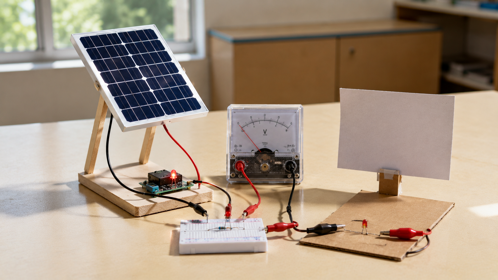 Energia solar con panel pequeno